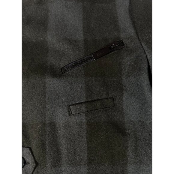 Skunkfunk Women's S Plaid Wool Jacket Sherpa Lined Green Black Academia Classic - Picture 7 of 13